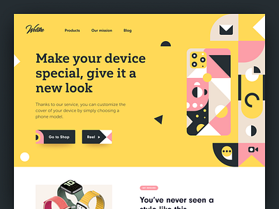 Welike Website case design colourful e commerce customize design design service geek web halo phone accessorize shop phone case store phone model tech website website