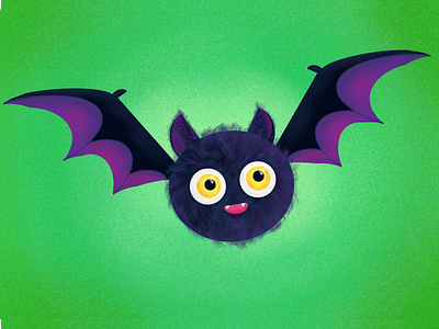 Pipistrello bat cute dribbble dribbbleweeklywarmup halloween illustration pipistrello procreate spooky