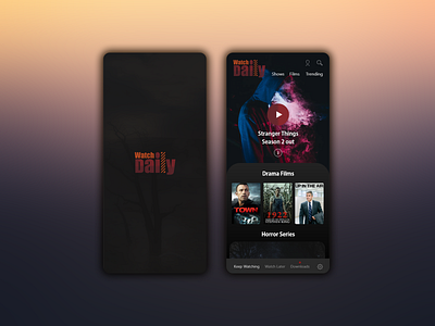 Watch Daily UX aftereffects branding design logo typography ui user experience userinterface ux ux ui