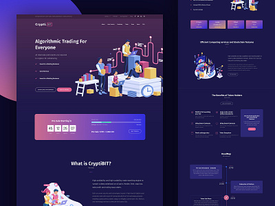 CryptiBit bitcoin business corporate crypto kit landing minimal template theme themeforest ui uikit ux web webdesign wordpress