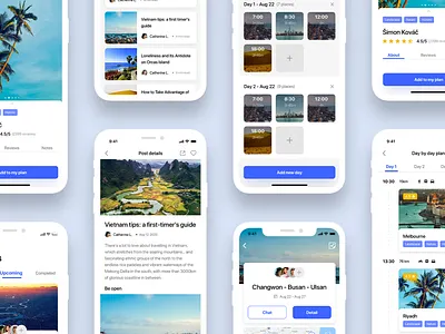 Le Trip UI KIT app app design booking graphic design interface design iphone lesscreate minimal minimalist travel travel app uikit