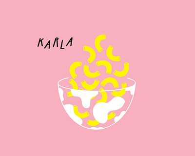 Karla design doodle food funny illo illustration lol mac and cheese procreate sketch