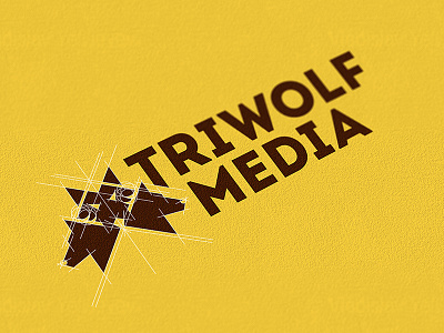 TRIWOLF Media Digital Logo brainyworksgraphics brand design graphicdesign handdrawn handmade inspiration logo logodesign vectorgraphics