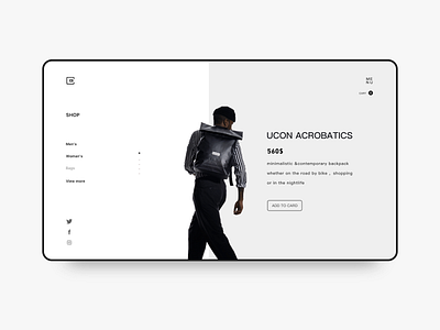 backpack concept design animation app branding design icon logo minimal typography ui website