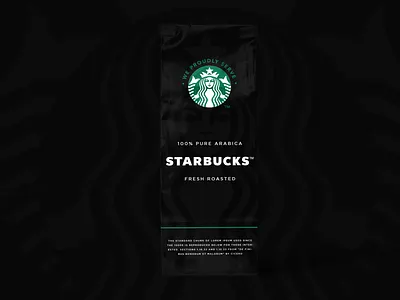 Starbucks Coffee Bag art branding design flat