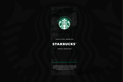 Starbucks Coffee Bag art branding design flat