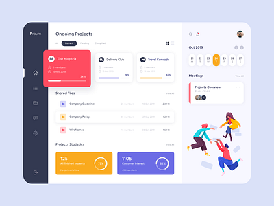 Web Platform - Praum app clean colors design illustration minimal ui ux web website