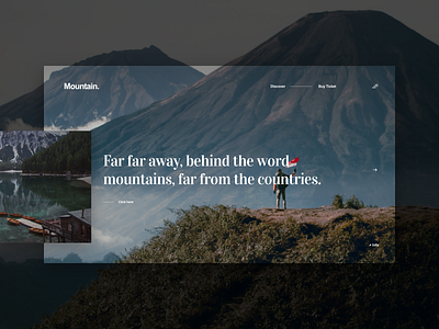 Mountain Home Page design ui ui design ux ux design web web design