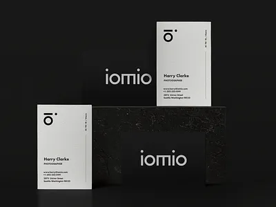 IOMIO branding #4 - Business Cards 2d brand brand design brand identity branding branding and identity branding concept branding design business card business cards design logo print typography