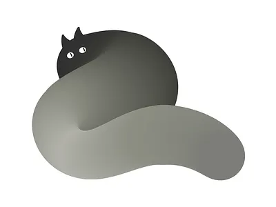 Cat illustration vector