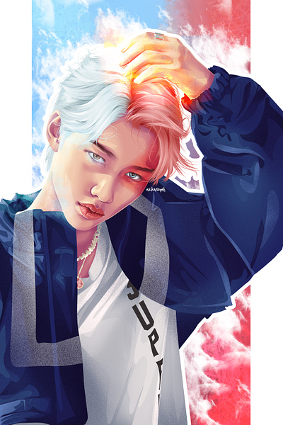 Felix digital painting fanart illustration poster vector