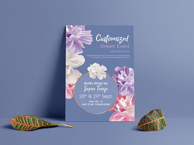 Customized Dream Event Flyer Design ad advertisement banner design flyer graphics instagram nisha nisha droch nisha f1