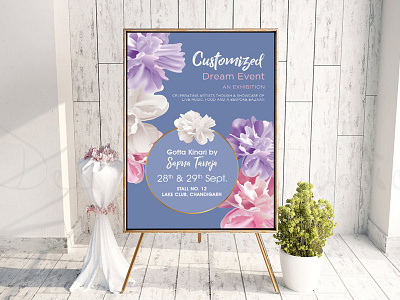Customized Dream Event Flyer Design ad advertisement banner design event flyer graphics instagram nisha nisha droch nisha f1