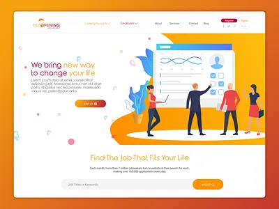 Landing page web website