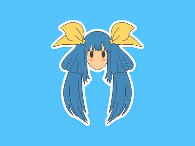 Vectober Day 24- Dizzy adobe adobe illustrator design dizzy fighting game flat flat illustration guilty gear illustration illustrator inktober inktober2019 series sticker vector videogame
