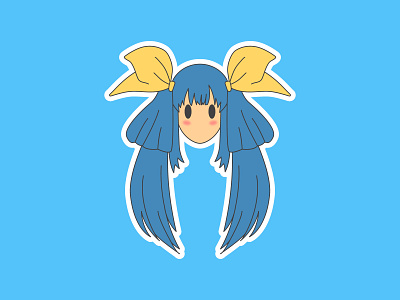 Vectober Day 24- Dizzy adobe adobe illustrator design dizzy fighting game flat flat illustration guilty gear illustration illustrator inktober inktober2019 series sticker vector videogame