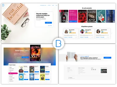 Bookhub application branding ui web website