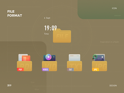 File format Icon design icons illustration sketch ui
