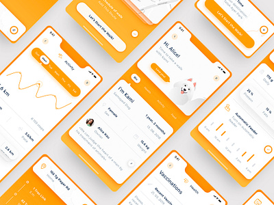 Mobile App for Dog Owners adobe adoption app daily dashboad design dog inspiration interface ios mobile pet ui ux
