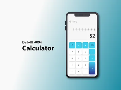 DailyUI #004 / Calculator app calculator dailyui dailyui 004 ui