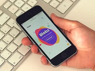 Blobz Mobile Parallax animated animation blobs blobz bootstrap css html interaction landing mobile orientation parallax sensor torus kit