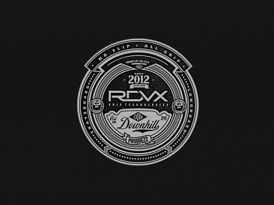 RDVX apparel badge design branding circle graph clothing brand design downhill graphic graphic design hardware line art logo skateboarding streetwear typography