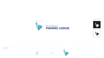 Logo Design - Fishing Lodge creative agency fishing logo graphic designer logo logo design logo designer logodesign