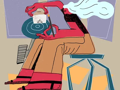 Pottery Glaze advertising illustration brand illustration character colorful design editorial illustration illustration procreate vector