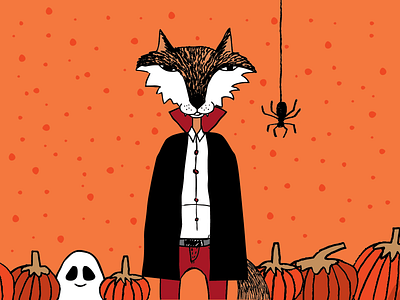 Vamp Fox fox halloween halloween design vampire