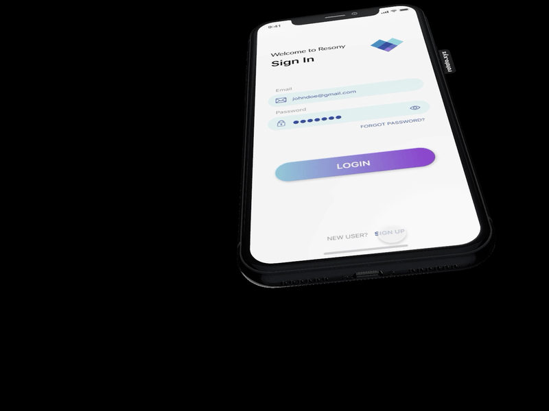 Resony - Health App app clean design development health ios medical ui ux vivid