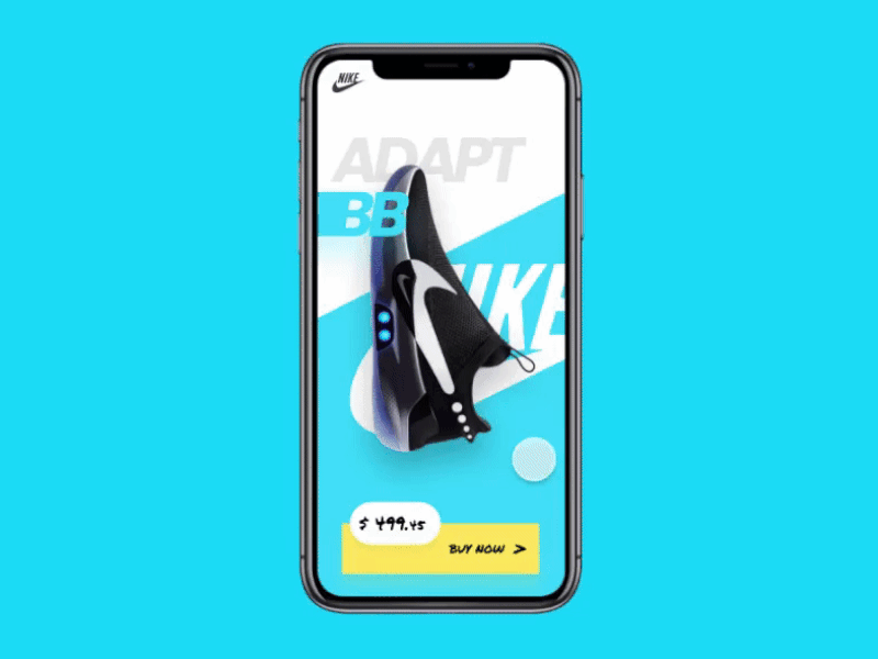 Nike Adapt BB | Figma Smart Animate animation clean figma madewithfigma nike shoes smartanimate