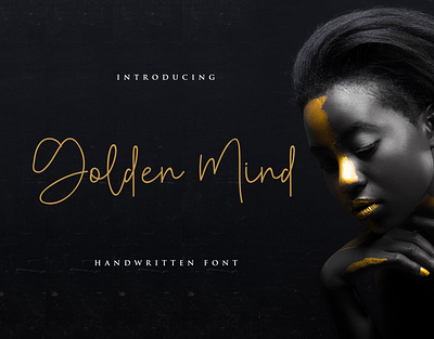 Golden mind brand branding creative design elagant element envanto font font design goldenmind handlettering handmade handwritter lettering logo luxury market rantaustudio rantautype type