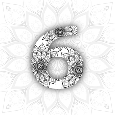 6 - 36 Days of Type 36daysoftype 36daysoftype06 mandala typography