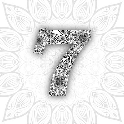 7 - 36 Days of Type 36dayoftype07 36daysoftype mandala typography