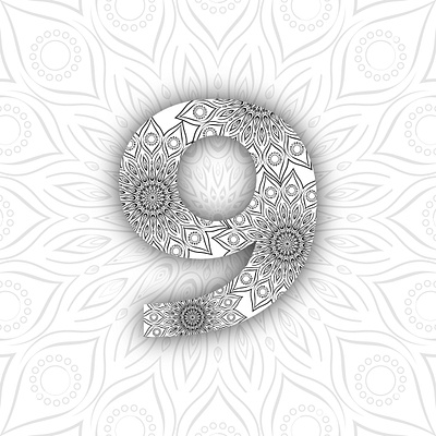 9 - 36 Days of Type 36daysoftype 36daysoftype09 mandala typography