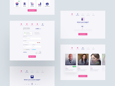 instadiet - Registration Process Vol 02 clean design diet easyeze eslam elshereef health saas ui ui design ux web design website website design weight loss