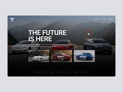 Daily UI #95 | Product Tour - Video concept daily ui daily ui 095 daily ui challenge dailyui dailyuichallenge ecommerce homepage design interface product product tour redesign tesla ui ux video video tour