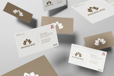 Business card for Massage Studio branding business card design businesscard design graphic graphic design print
