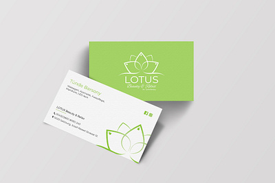 LOTUS Beauty & Relax branding business card design businesscard design graphic design massage print