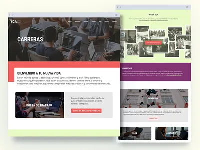 TCA Software Solutions — Carreras redesign ui website