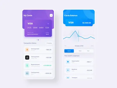 Banking app app application banking banking app card credit card design finance fintech ios ios app mobile app mobile banking money money transfer online banking send money shaking ui uiux