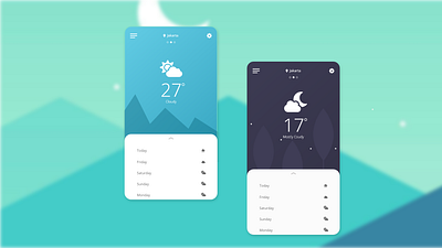 Weather App Design adobexd android application ui concept design design app designer ios ui weather weather app