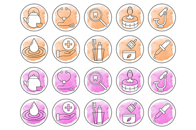 10 Free Health Instagram Story Highlight Icons free freebie graphics icons instagram story vector