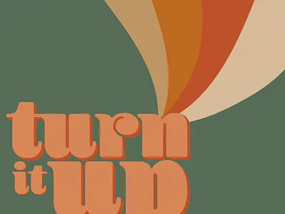 Turn It Up branding design illustration illustrator lettering logo minimal type typography vector