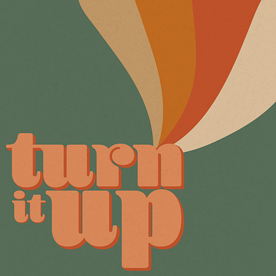 Turn It Up branding design illustration illustrator lettering logo minimal type typography vector