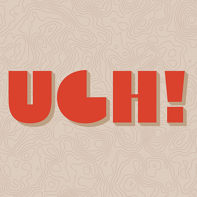 UGH branding design illustration illustrator lettering logo minimal type typography vector