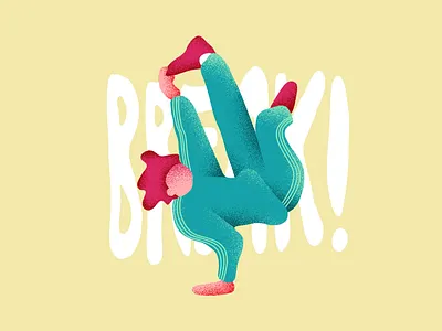 Break! art breakdance character design graphic graphic design illustration vector