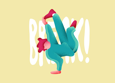 Break! art breakdance character design graphic graphic design illustration vector