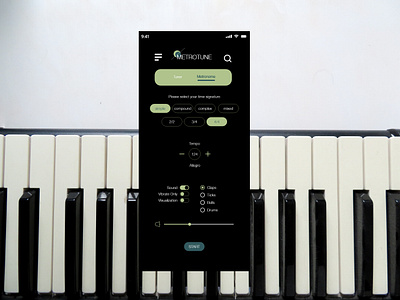 Metronome Settings 007 adobexd app dailyui dailyui007 dailyuichallenge design interface design interfaces metronome metronome settings setting settings settings page settings ui ui ux