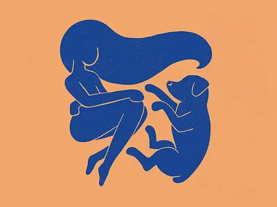 Balance character design dog drawing illustration procreate